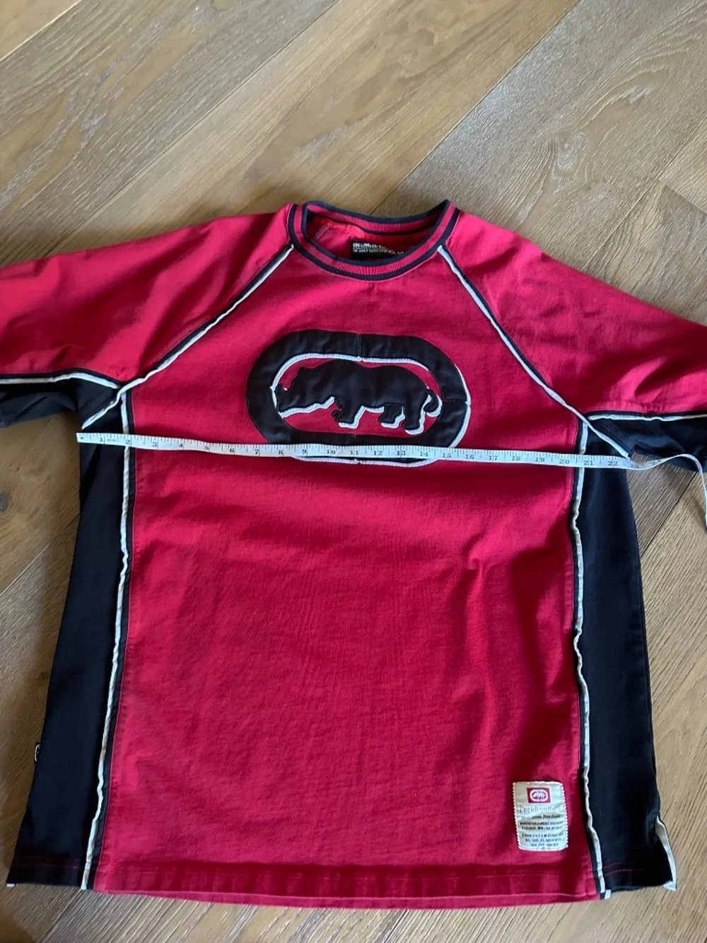 Ecko Unltd. Rhino Graphic Athletic Jersey Shirt Red Black Size Large - Picture 9 of 15